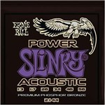 Ficha técnica e caractérísticas do produto Encordoamento para Violão de Aço Power Slinky Acoustic 2144, .013/.056 - Ernie Ball