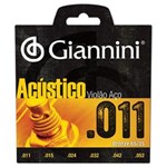 Ficha técnica e caractérísticas do produto Encordoamento para Violão Gespw Série Acústico Aço 0.11 Giannini