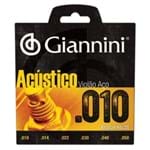 Ficha técnica e caractérísticas do produto Encordoamento para Violao Geswam Serie Acustico Aco 0.10 Giannini