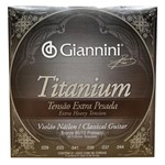 Ficha técnica e caractérísticas do produto Encordoamento para Violao Nylon Giannin Titanium Genwxta - Giannini
