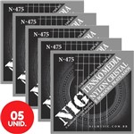 Encordoamento para Violão Nylon Nig Tensão Média com Bolinha N475 (Cristal / Prata) - Kit com 5 Unidades