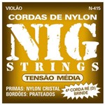 Ficha técnica e caractérísticas do produto Encordoamento para Violão Nylon Tensão Média N415 Nig