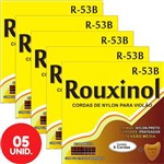 Ficha técnica e caractérísticas do produto Encordoamento para Violão Nylon Tensão Média Rouxinol R53B - Kit com 5 Unidades