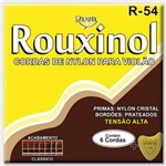 Encordoamento Violao Rouxinol R54 Nylon Cristal/prateada Tensao Alta