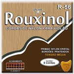 Encordoamento para Violão Rouxinol R56 Cristal Prateado Tensão Media