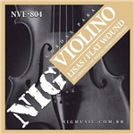 Ficha técnica e caractérísticas do produto Encordoamento para Violino Nig Lisas/flat Wound Nve804