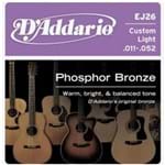 Ficha técnica e caractérísticas do produto Encordoamento Phosphor Bronze 011 para Violão Ej-26 Ac - D`Addario