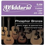 Ficha técnica e caractérísticas do produto Encordoamento Phosphor Bronze 011 para Violão EJ-26 AC - DAddario - D Addario