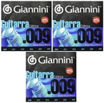 Ficha técnica e caractérísticas do produto Encordoamento Pra Guitarra Giannini 09 Geegst .9 KIT com 3 Jogos