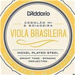 Ficha técnica e caractérísticas do produto Encordoamento Profissional para Viola Brasileira em Mi EJ82C - D`addario