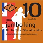 Ficha técnica e caractérísticas do produto Encordoamento Rotosound JK10 Jumbo King 010/050 para Violão - Roto Sound