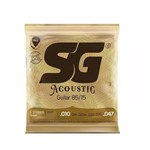 Ficha técnica e caractérísticas do produto Encordoamento Sg para Violão Aço 010 Tensão Leve Bronze - Sound Generation