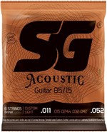 Ficha técnica e caractérísticas do produto Encordoamento SG Violão 6 Cordas 011 - Sg Strings