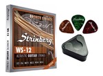 Ficha técnica e caractérísticas do produto Encordoamento Strinberg Violao Aço 012 Bronze Medio Ws12
