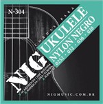 Ficha técnica e caractérísticas do produto Encordoamento Ukulele NIG Nylon Negro