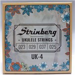 Ficha técnica e caractérísticas do produto Encordoamento Ukulele Nylon Branco Strinberg UK-4