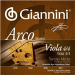 Ficha técnica e caractérísticas do produto Encordoamento Viola de Arco 4/4 Giannini Tensão Média GEAVOA