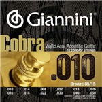 Ficha técnica e caractérísticas do produto Encordoamento Violão 12 Cordas 010 Giannini Cobra Geef12m