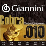 Ficha técnica e caractérísticas do produto Encordoamento Violão 12 Cordas Giannini Cobra Phosphor Bronze GEEF12MF