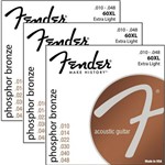 Ficha técnica e caractérísticas do produto Encordoamento Violão Aço 010 Fender Phosphor Bronze 60XL - Kit com 3 Unidades