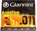 Ficha técnica e caractérísticas do produto Encordoamento Violão Aço Bronze Tensão da Corda 011 Gespw Giannini - D'Addario