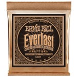 Ficha técnica e caractérísticas do produto Encordoamento Violão Aço Ernie Ball Everlast Phosphor Bronze 0.11