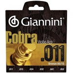 Ficha técnica e caractérísticas do produto Encordoamento Violao Aco Giannini Geeflk 011