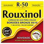 Ficha técnica e caractérísticas do produto Encordoamento Violao Aço Rouxinol R50 Bronze 0.10 C/ Bolinha