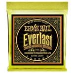 Ficha técnica e caractérísticas do produto Encordoamento Violao Ernie Ball 010.050 Everlast 8020 Extra Light