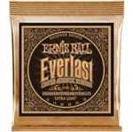 Ficha técnica e caractérísticas do produto Encordoamento Violão Ernie Ball Everlast 2550 010-050 Phosphor Bronze Extra Light