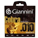 Ficha técnica e caractérísticas do produto Encordoamento Violão GEEFLE 0,10 Bronze Giannini