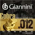 Ficha técnica e caractérísticas do produto Encordoamento Violao Giannini Geeflksf Bronze Fosforo 0.012