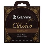 Ficha técnica e caractérísticas do produto Encordoamento Violão Giannini Nylon Tensão Leve 65/35 Prateado Série Clássico GENWPL
