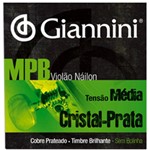 Ficha técnica e caractérísticas do produto Encordoamento Violão Nylon Cristal-Prata Giannini MPB GENWS