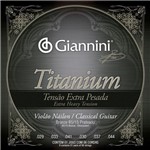 Ficha técnica e caractérísticas do produto Encordoamento Violão Nylon Extra Alta Giannini Titanium Genwxta