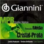 Ficha técnica e caractérísticas do produto Encordoamento Violão Nylon Giannini MPB Cristal Prata - Tensão Média - GENWS