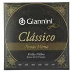 Ficha técnica e caractérísticas do produto Encordoamento Violão Nylon Giannini Tensão Média Clássico