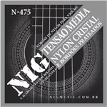 Encordoamento Violão Nylon Nig Cristal Prateada N-475 Clássico Tensão Média