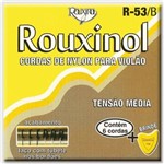 Ficha técnica e caractérísticas do produto Encordoamento Violão Nylon Preto/Prateada Tensão Média R53B C/Tubetes - Rolxinol - Rouxinol
