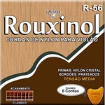 Ficha técnica e caractérísticas do produto Encordoamento Violao Rouxinol R56 Nylon Cristal/prateada Media Tensao