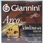 Ficha técnica e caractérísticas do produto Encordoamento Violino 4/4 Tensão Média Giannini GEAVVA