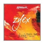 Ficha técnica e caractérísticas do produto Encordoamento Violino - Zyex D'addario - 3/4 - Medium Normal - #3140.550.27-AT310
