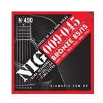 Ficha técnica e caractérísticas do produto Encordoamentos NIG N490 P/ Violão Aço 9/45 - EC0198 - Nig Strings