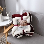 Ficha técnica e caractérísticas do produto Engrossar reversível cobertor quente cor sólida Plush Folha Blanket Bed casamento presente de inauguração