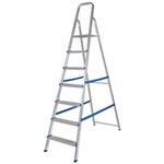 Ficha técnica e caractérísticas do produto Escada Alumínio com 7 Degraus Mor