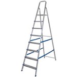 Ficha técnica e caractérísticas do produto Escada Alumínio com 8 Degraus Mor