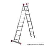 Ficha técnica e caractérísticas do produto Escada Extensiva de Alumínio - 9X2 Degraus - Botafogo