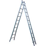 Ficha técnica e caractérísticas do produto Escada Extensível em Alumínio 20 Degraus 5.40M 5165 Mor