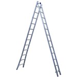 Ficha técnica e caractérísticas do produto Escada Extensível em Alumínio 24 Degraus 6.6m Mor
