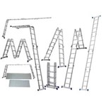 Ficha técnica e caractérísticas do produto Escada Multifuncional 4x4 16 Degraus com Plataformas